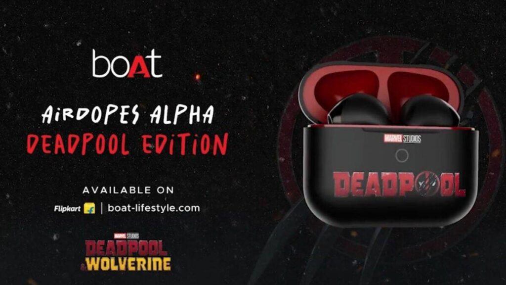 BoAt Airdopes Alpha Deadpool Edition Incoming In India