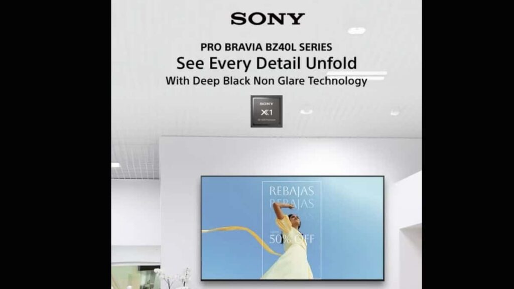 Sony Pro Bravia BZ40L Series Goes Official In India