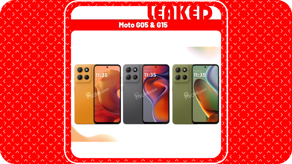 Moto G05 & G15 Renders Leaked And Reveals Premium Design