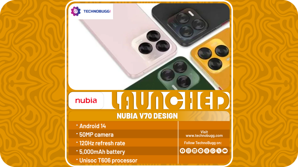 Nubia V70 Design Unveiled