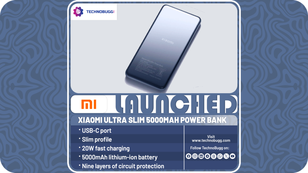 Xiaomi Ultra Slim 5000mAh Power Bank Goes Official