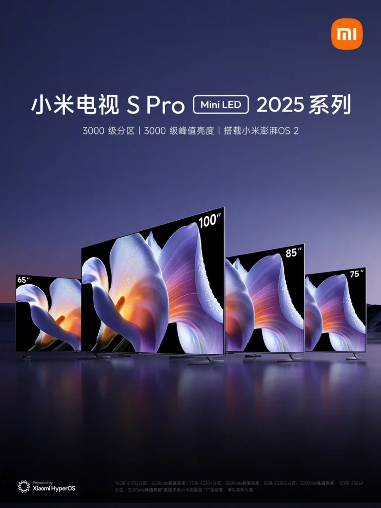 Xiaomi TV S Pro Mini LED 2025 Series Goes Official